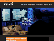 Tablet Screenshot of dynamigroup.com